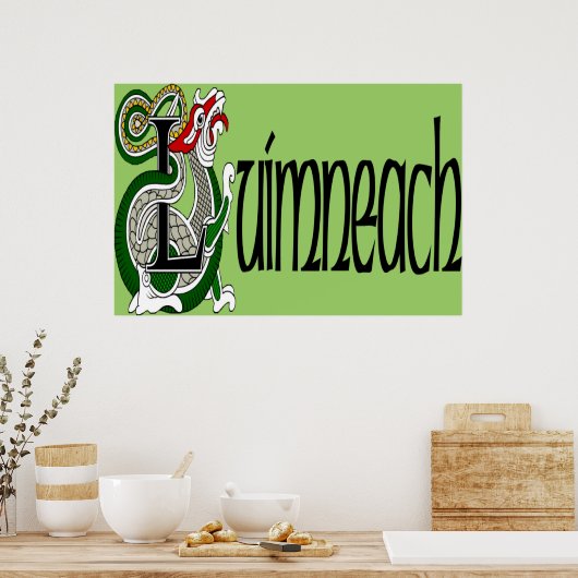 Limerick (gälisch) Poster Print (Küche)