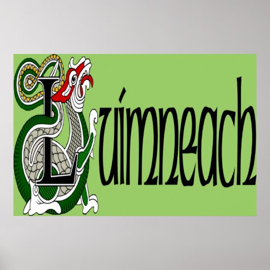Limerick (gälisch) Poster Print (Vorne)