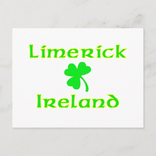 Limerick, Irland Postkarte (Vorderseite)