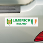 Limerick Irland Wappen und irische Flagge Autoaufkleber (Auf Auto)
