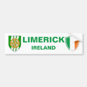 Limerick Irland Wappen und irische Flagge Autoaufkleber (Vorne)