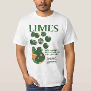 Limes Grafik T-Shirt, Gemüse-Shirt, Obst-Shirt T-Shirt
