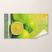 Limes helles Summer Pop Design Badhandtuch Set (Handtuch)