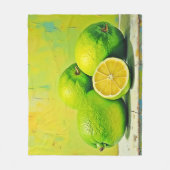 Limes helles Summer Pop Design Fleecedecke (Vorderseite)