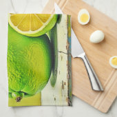 Limes helles Summer Pop Design Geschirrtuch (Viertel Falte)