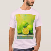 Limes helles Summer Pop Design T-Shirt (Vorderseite)