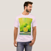 Limes helles Summer Pop Design T-Shirt (Vorne ganz)