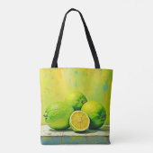 Limes helles Summer Pop Design Tasche (Rückseite)