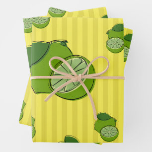 Limes-Illustration Geschenkpapier Set