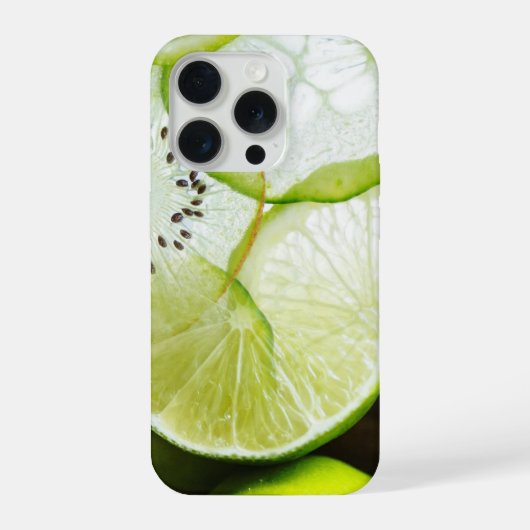 Limes, Kiwis und Gurken iPhone Hülle (Rückseite)