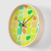 Limes Orangen mit Scheiben, Musterküche Uhr (Winkel)