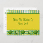 Limes-Rezept-Karte Postkarte (Vorne/Hinten)