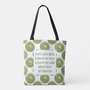Limes & Tequila Motivierend Gedicht Tasche