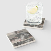 Limestone Coasters Great Dane Photography  Steinuntersetzer (Seitenansicht)