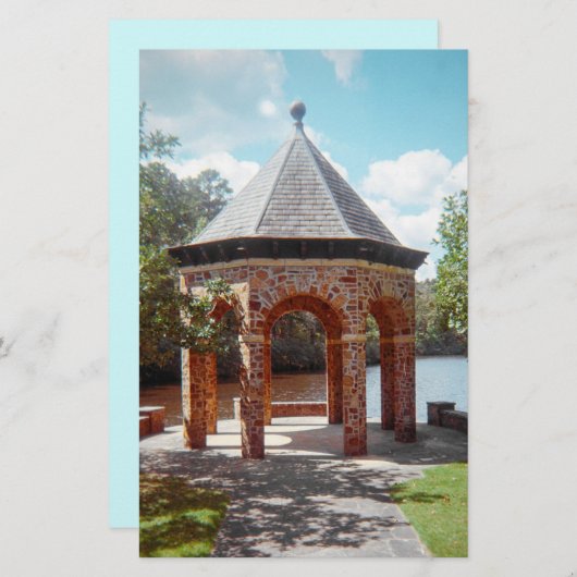 Limestone Gazebo Stationary Briefpapier (Vorne/Hinten)