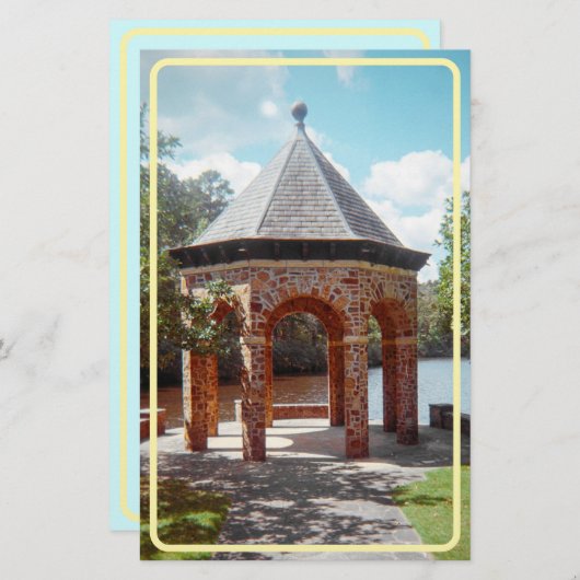 Limestone Gazebo Stationary Briefpapier (Vorne/Hinten)