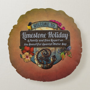 Limestone Holiday Beach Resort Curaçao Rundes Kissen