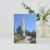 Limestone obelisk, William Henry Harrison Tomb Postkarte (Stehend Vorderseite)