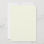 Limette Azure Blütenhochzeit Einladung (Rückseite)