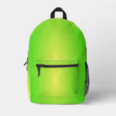 Limette Bedruckter Rucksack (Vorderseite)
