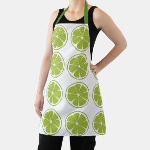 Limette Frucht Grünes Limettenmuster Schürze