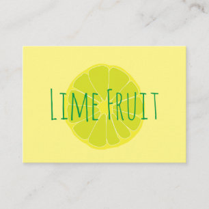 Limette Frucht Visitenkarte
