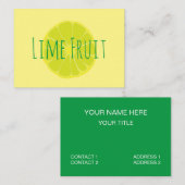 Limette Frucht Visitenkarte (Vorne/Hinten)