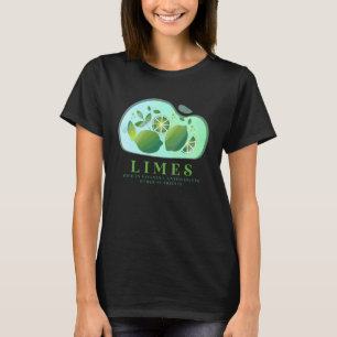 Limette Frucht Vitamin C Nährstoff Veganer Fruchte T-Shirt