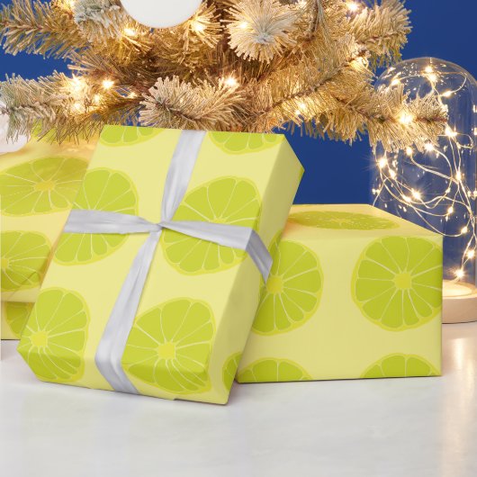 Limette Geschenkpapier (Feiertage)