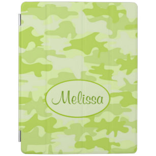 Limette Green Camouflage Camouflage Name Personali iPad Hülle