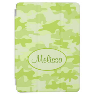 Limette Green Camouflage Camouflage Name Personali iPad Air Hülle