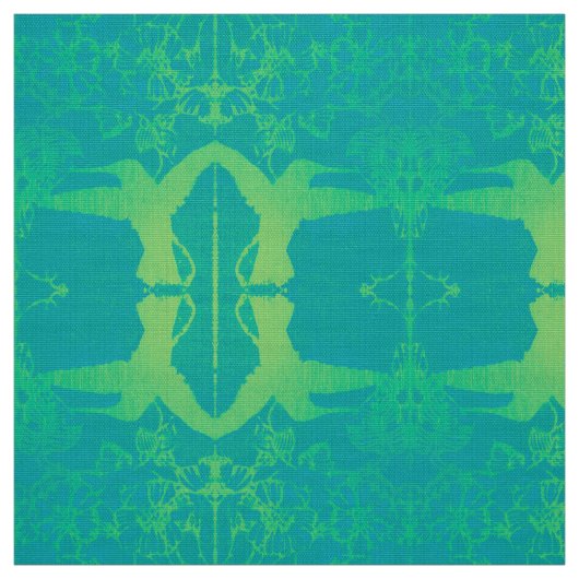 Limette Green Hummingbirds Fabric Stoff (Muster)