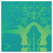 Limette Green Hummingbirds Fabric Stoff (Nahaufnahme)