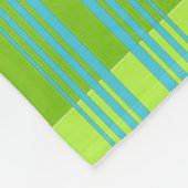 Limette grün und türkis fleecedecke (Ecke)