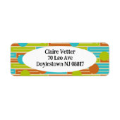 Limette grün, Zimtbraun, türkisfarbene Rechtecke (Vorne)