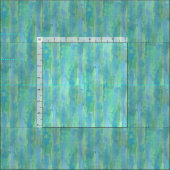 Limette Grünes Aqua Türkis Blaues Wasserfarbmuster Stoff (Kachel)