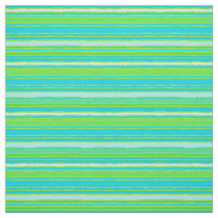 Limette Grünes Aqua Türkisblaues Muster Stoff