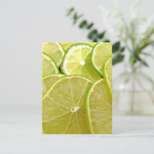 Limette Postkarte (Stehend Vorderseite)