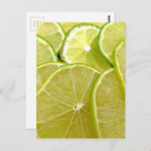 Limette Postkarte (Vorne/Hinten)