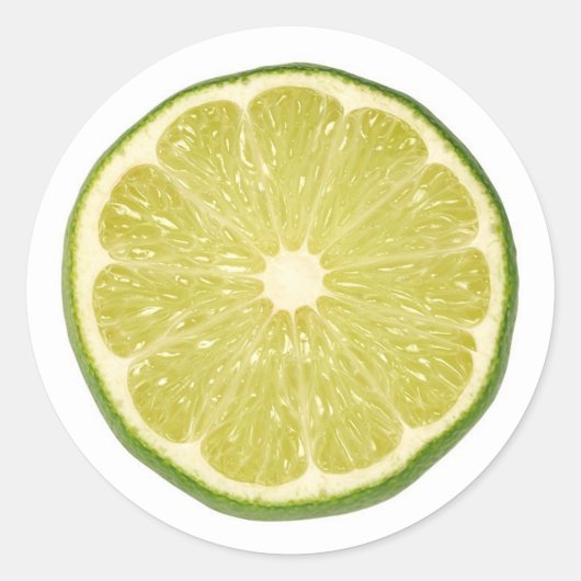 Limette Runder Aufkleber (Vorderseite)