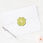 Limette Runder Aufkleber (Umschlag)