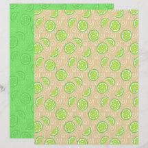 Limette-Schreibpapier