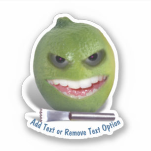 Limette und Zitronenschäler Aufkleber