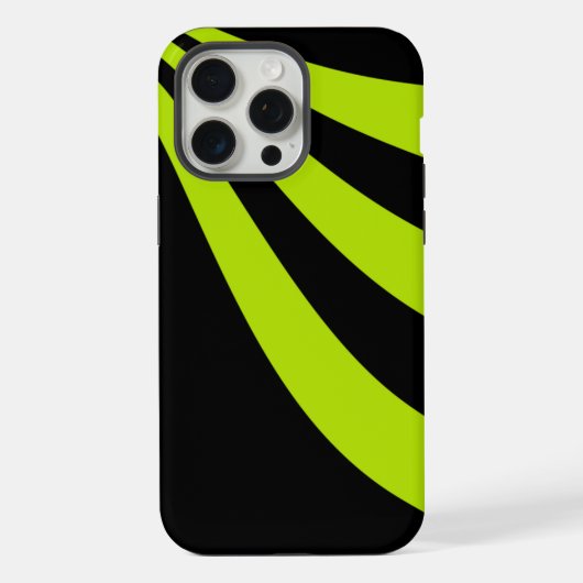 Limette Welle iPhone Hülle (Rückseite)