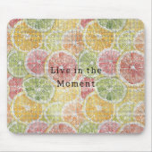 Limette Zitrone Orange Grapefruit Frucht Funkeln Mousepad (Vorne)