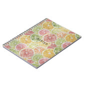 Limette Zitrone Orange Grapefruit Frucht Funkeln  Notizblock (Linke Seite)