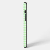 Limetten-Gingham iPhone Hülle (Linke Seite)