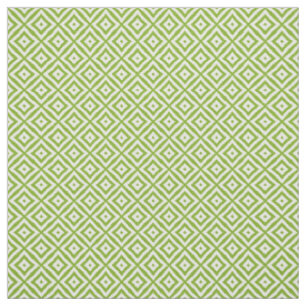 Limetten-Grün-Diamant-Quadrate-Ikat-Mosaik-Muster Stoff