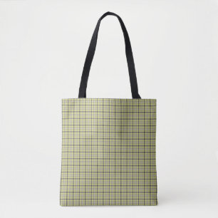 Limetten-Grün-Kariert Klassisches Muster Retro Tasche
