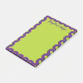 Limetten-grün Retro Post-it Klebezettel (angewinkelt)